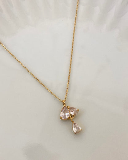 Lavalier Crystal Solitaire Necklace