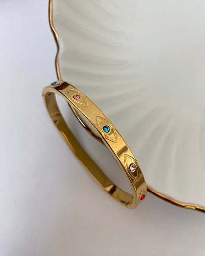Evil Eye Bangle Bracelet