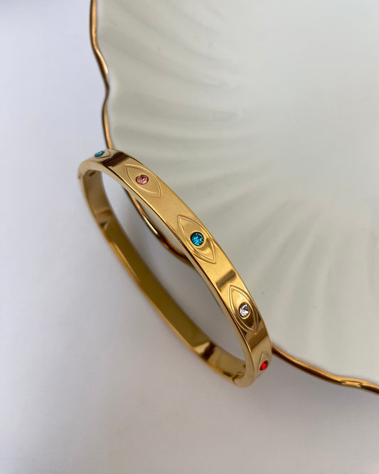 Evil Eye Bangle Bracelet