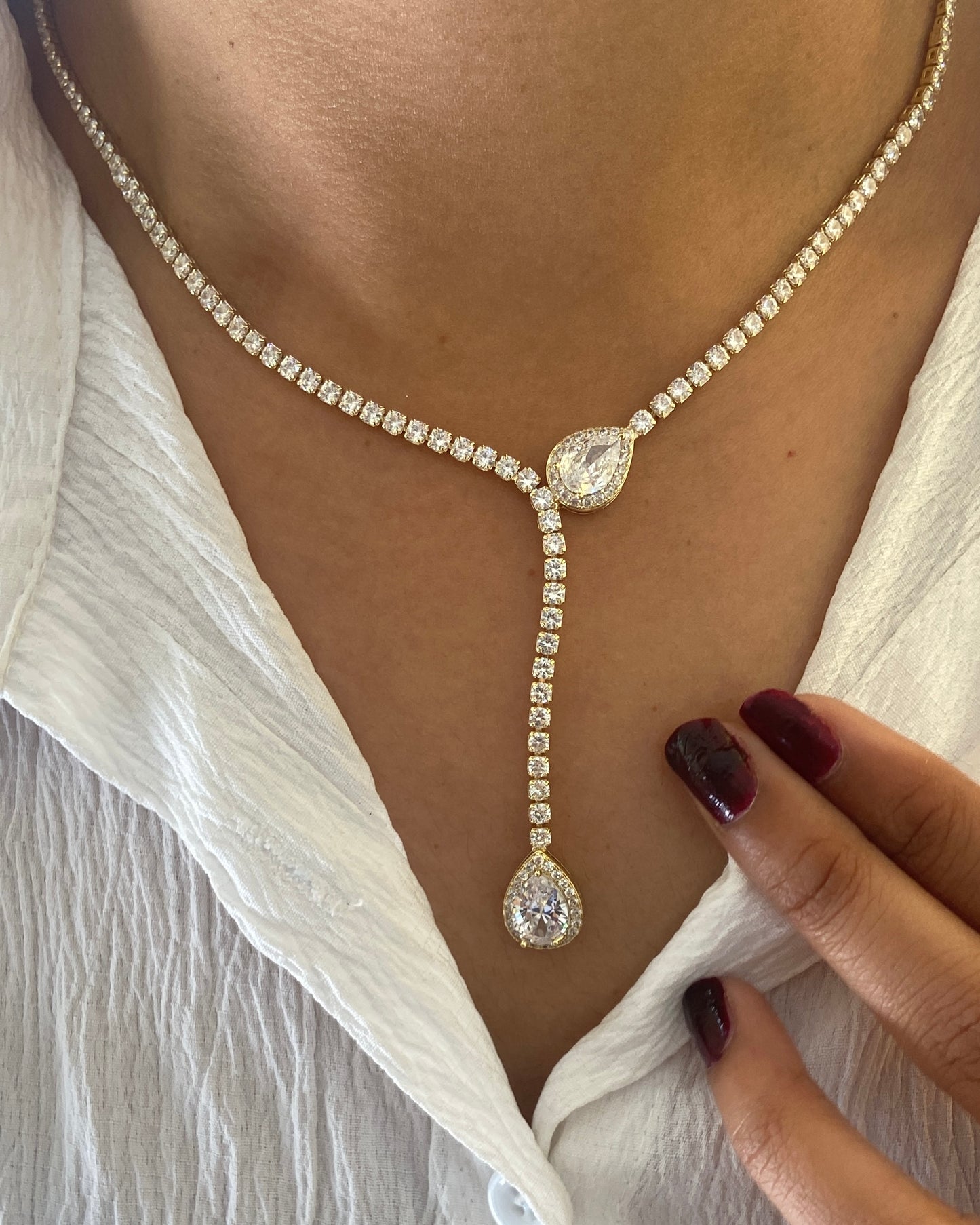 Crystal Drop Necklace