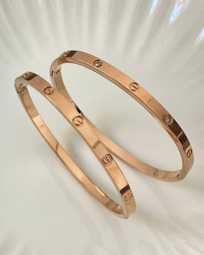 Thin Rose Gold Love Bracelet