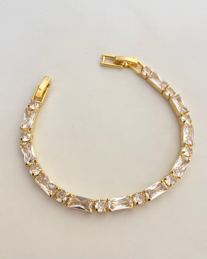 Studded Brick Tennis Bracelet