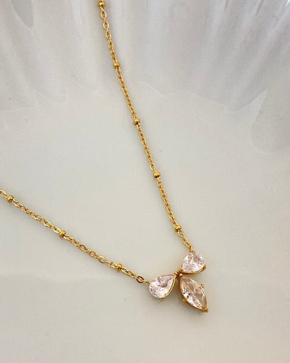 Bow Solitaire Diamond Necklace