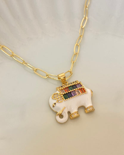 White  Elephanta Necklace