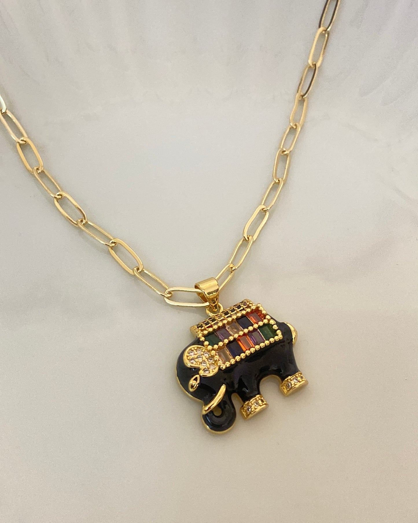 Black Elephanta Necklace