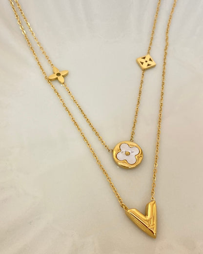 Lvn Double Layered Necklace