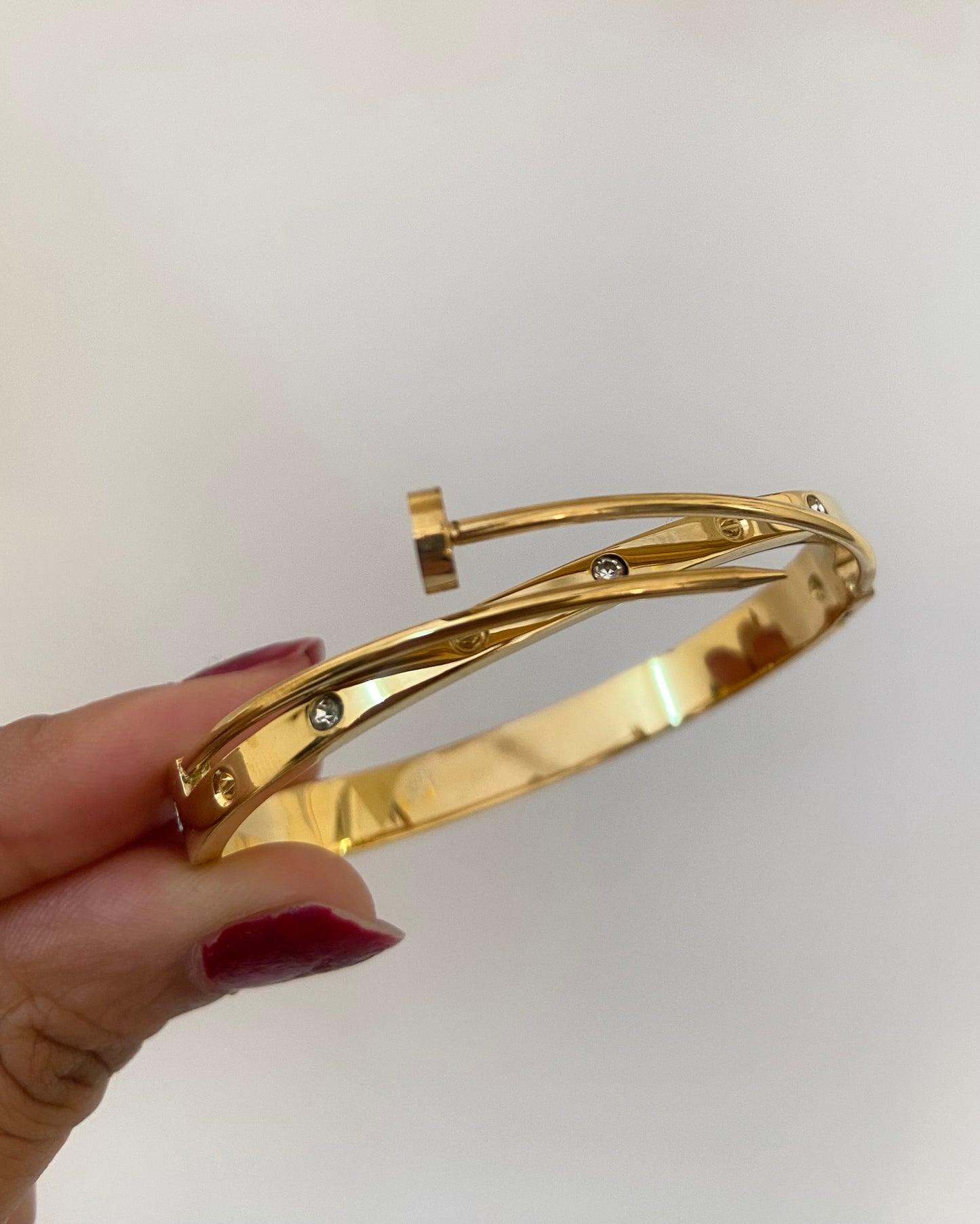 Justa Nail Bangle Bracelet - Baby Size (2.0 to 2.2)
