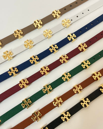 Faux Leather Belt Bracelet (unisex)