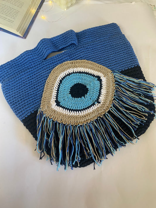 Blue Sun Eye Bag