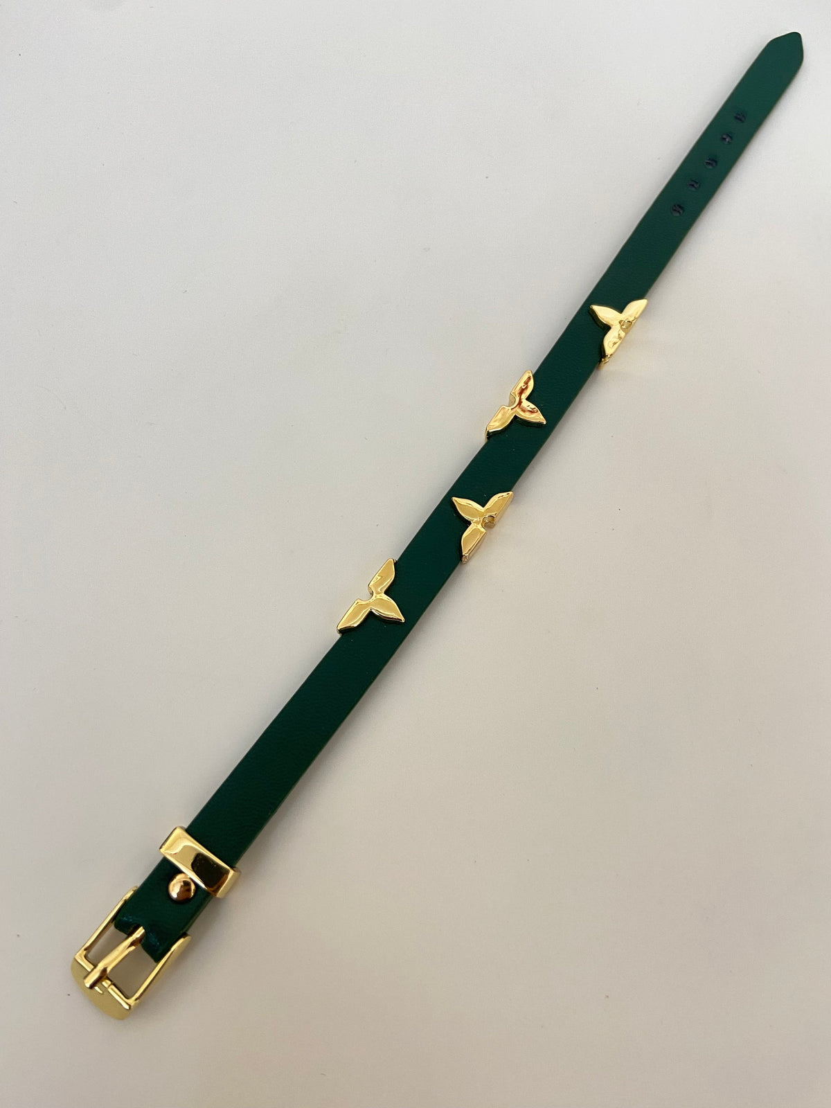 LVN Leather belt Bracelet (Unisex)