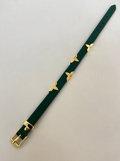 LVN Leather belt Bracelet (Unisex)