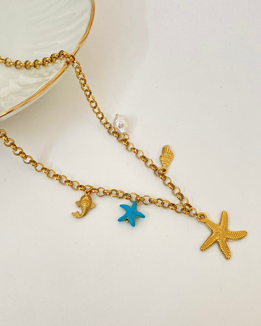 Starfish Charm Necklace