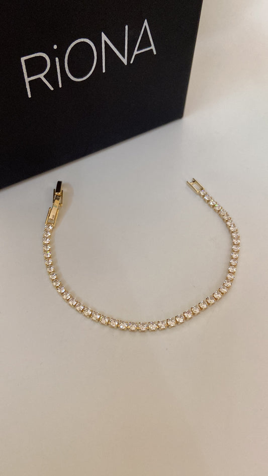 Quins Gold Tennis Bracelet