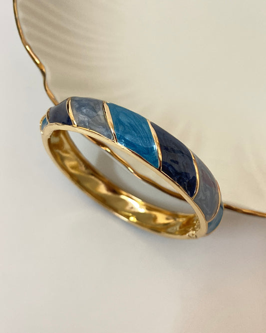 Blue Minakari Printed Bracelet