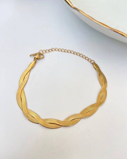 Twisted Snake Chain Bracelet