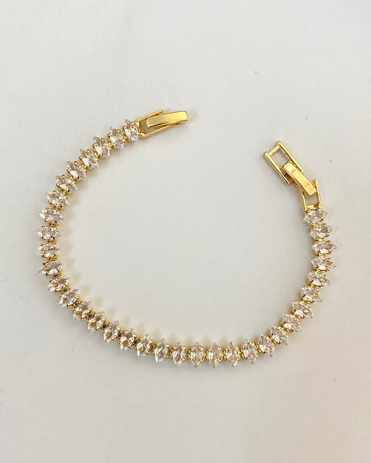 Quinal Gold Tennis Bracelet