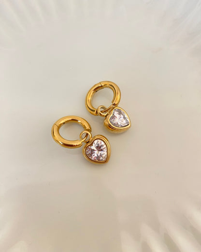 Heart Huggies Earring
