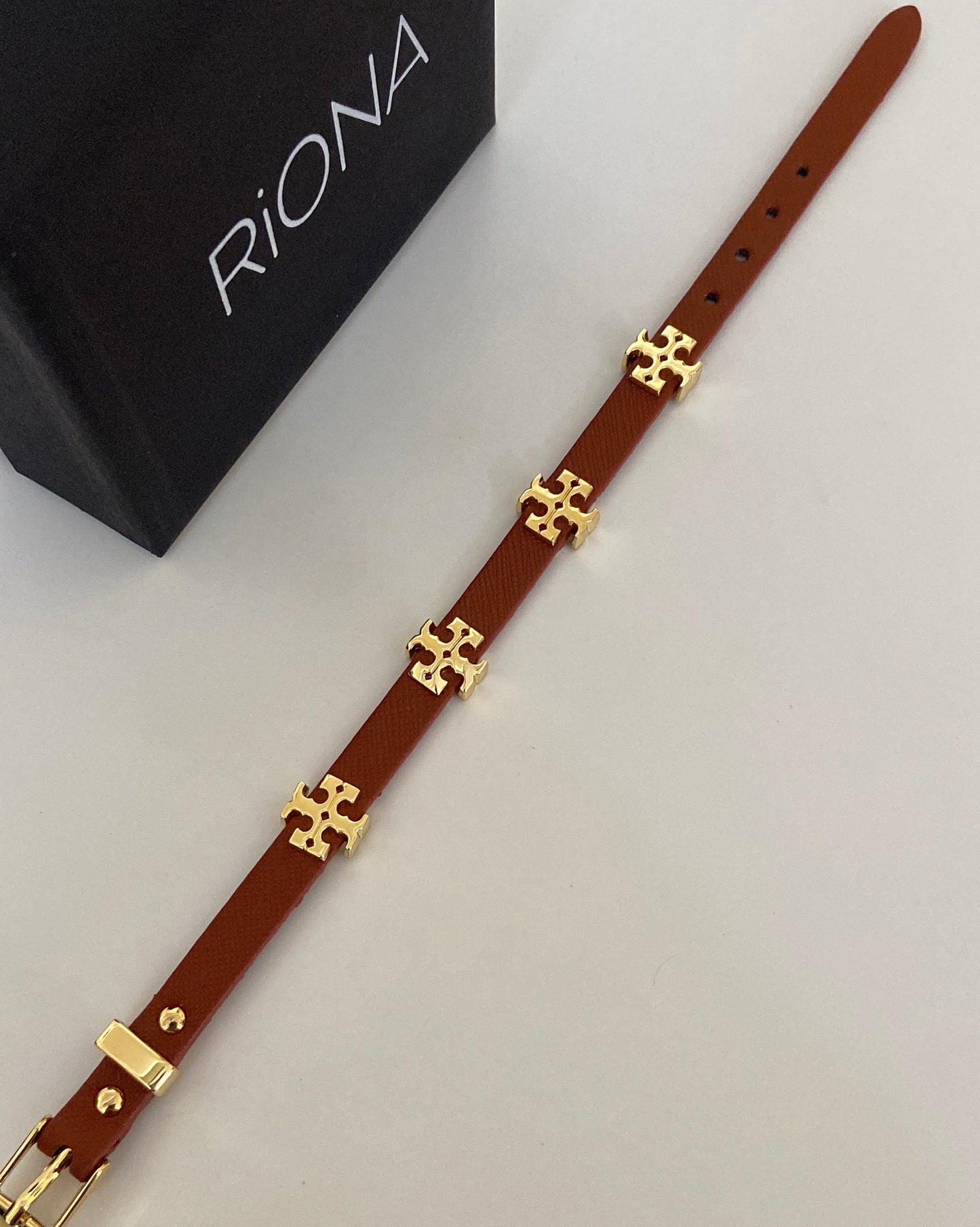 Faux Leather Belt Bracelet (unisex)