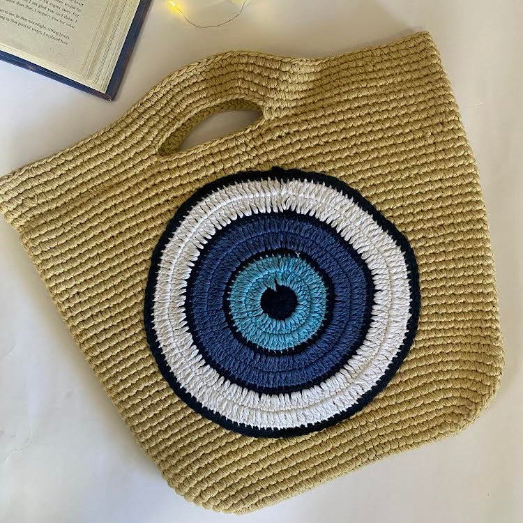 Crochet Evil Eye Bag