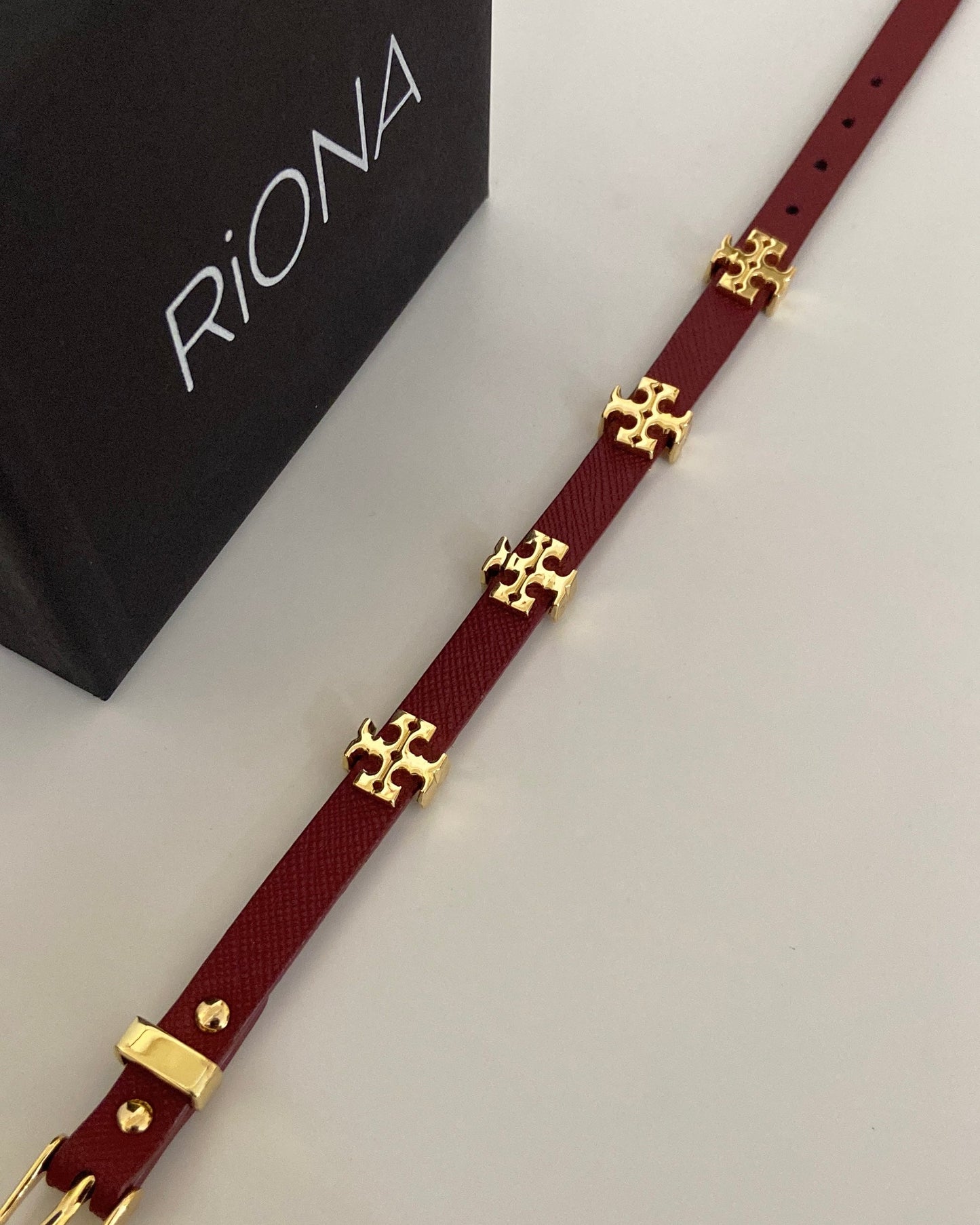 Faux Leather Belt Bracelet (unisex)