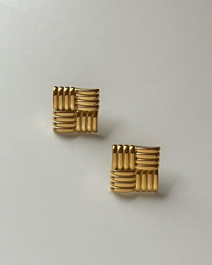 Vintage Square Earrings