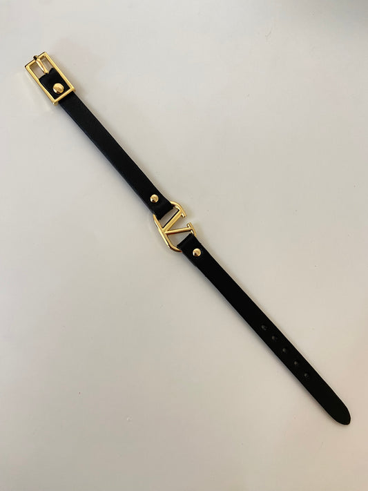 V Tino Belt Bracelet - Black