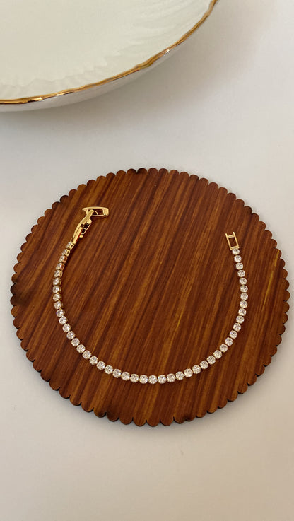Quins Gold Tennis Bracelet
