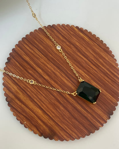 Emerald Zirconia Necklace