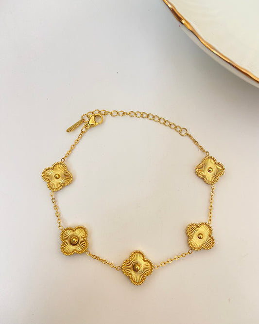 Gold Clover Bracelet