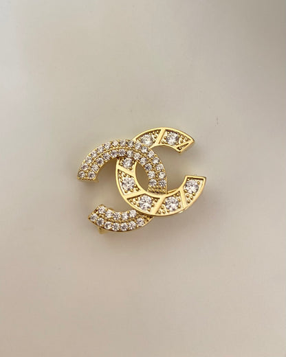 CC dual design Brooch