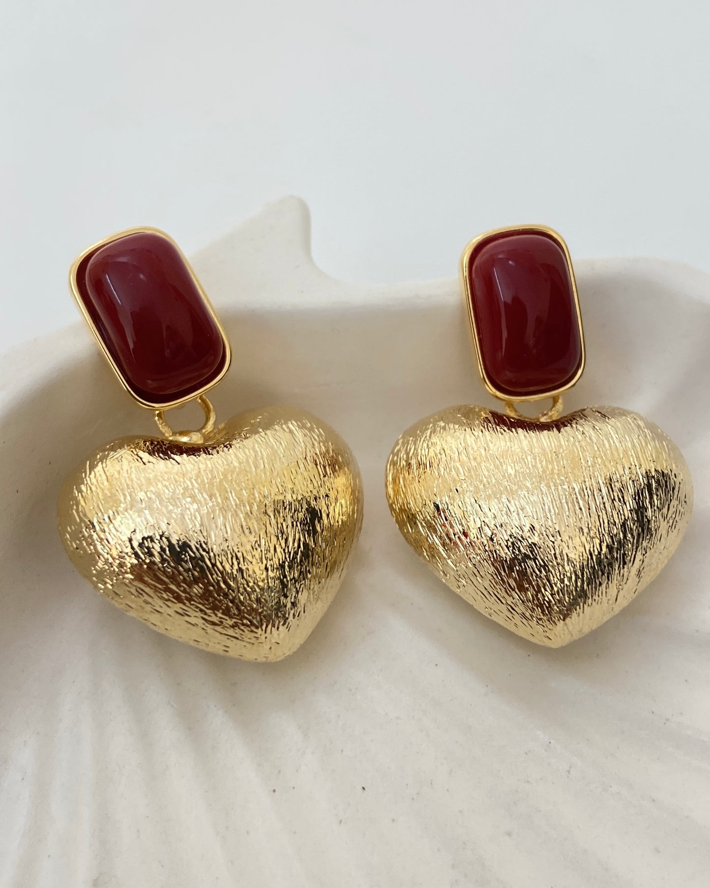 Cherry Heart Drop Earring