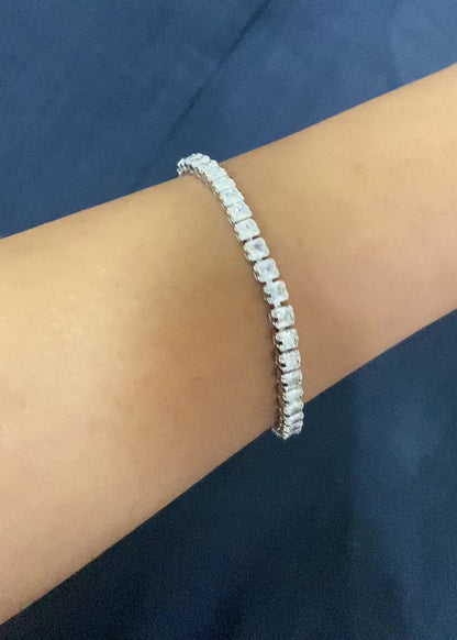 Quins Silver Tennis Bracelet