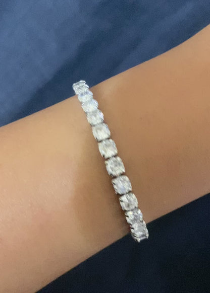 Iced Silver Tennis Bracelet