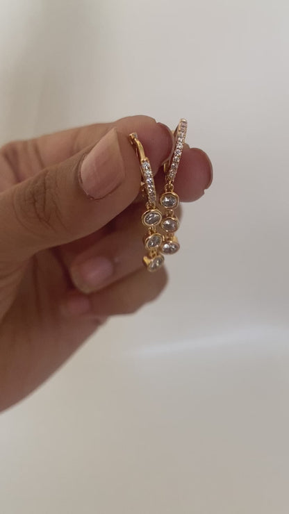 Drop Hoop Earring
