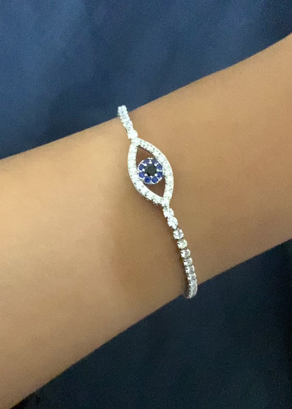 Evil Eye Tennis Bracelet