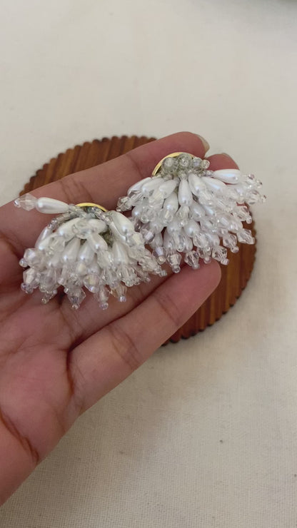 Beaded Pearl Earring