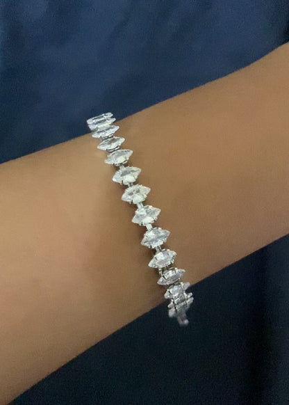 Quinal Silver Tennis Bracelet