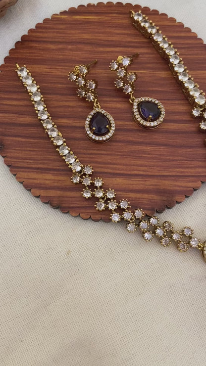 Purple Freena Victorian set