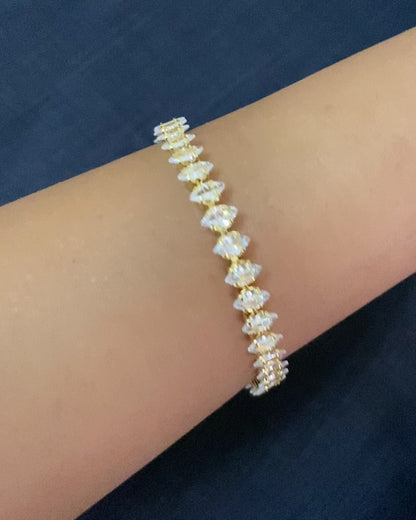 Quinal Gold Tennis Bracelet