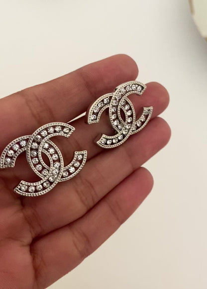 Silver Glam CC Earring