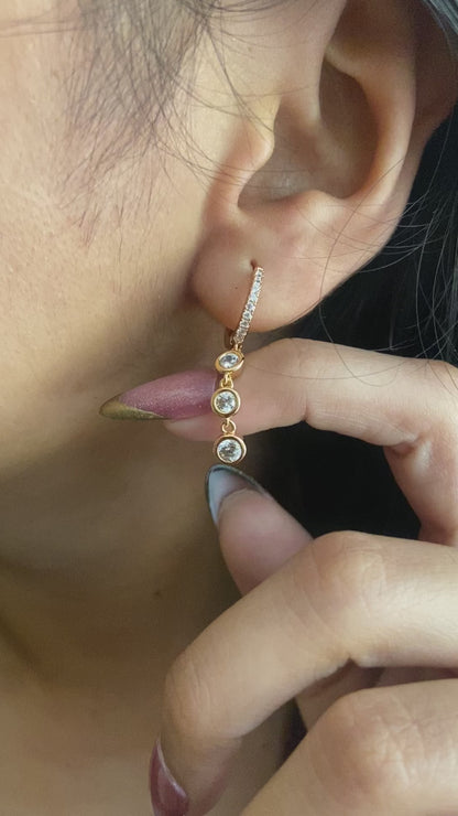 Drop Hoop Earring