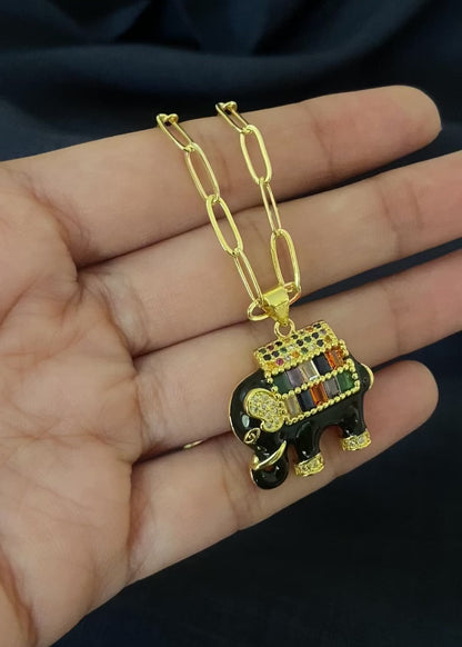 Black Elephanta Necklace