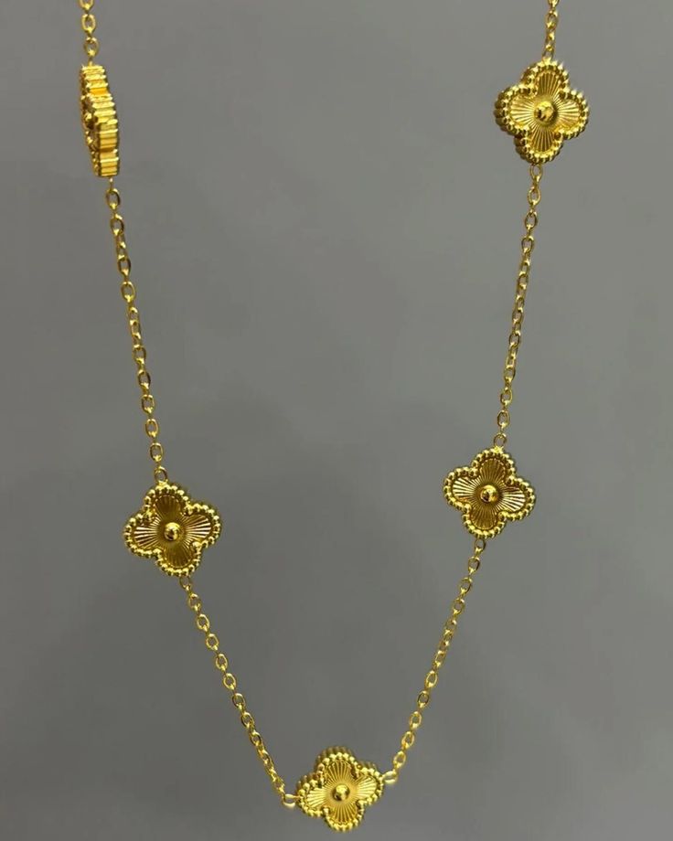 Gold Clover Necklace