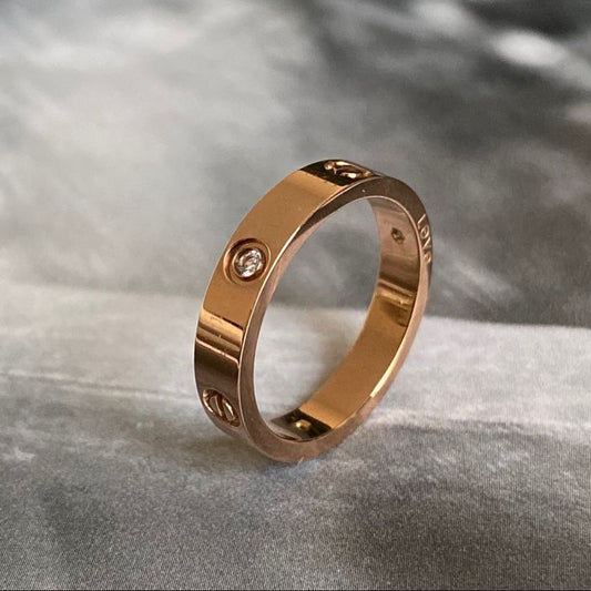 Love Ring ( with stud)