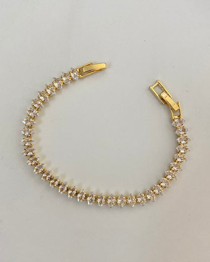 Quinal Gold Tennis Bracelet