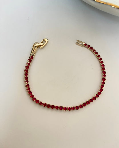 Ruby Tennis Bracelet