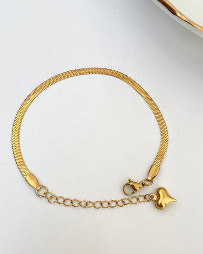 Snake heart Chain Bracelet
