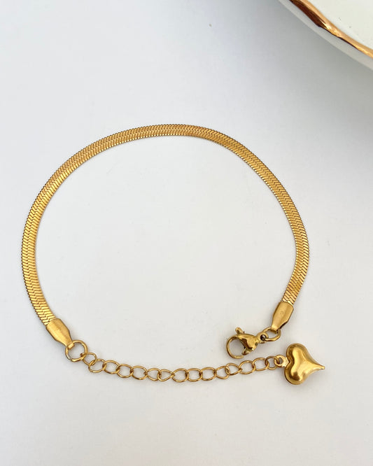 Snake heart Chain Bracelet