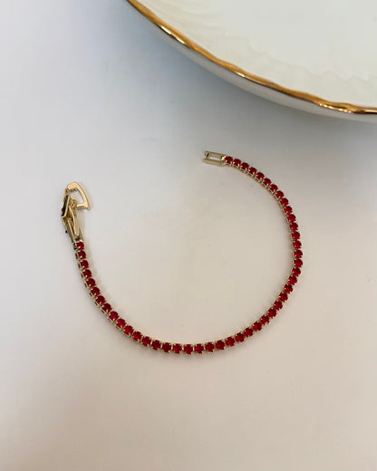 Ruby Tennis Bracelet