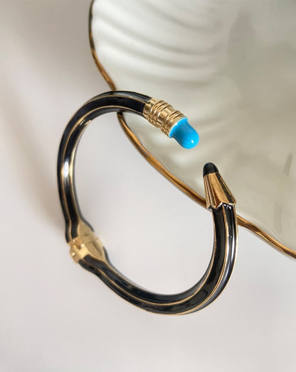 Glossy Pencil Cuff Bracelets